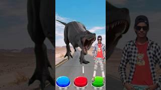 pink, yellow, and, bule, button tiger wofi Gorilla jump on button#vfx #kids #trending #shorts