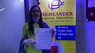 CanadaStudentVisa #ApprovalinPrincipal #Highlander Overseas Education