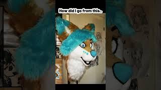 My Fursuit Crafting Then vs Now #fursuit #fursuitmaker #costume #practice #furry #furryfandom