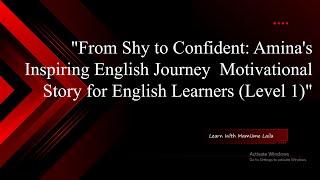 Amina's Inspiring English Journey | Motivational Story for English Learners (Level 1)"