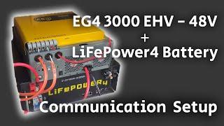 EG4 3000EHV + LifePower4 battery communication