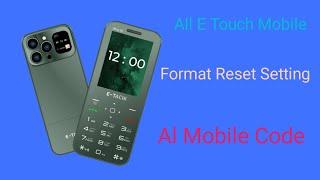 All e techi mobiles restore format setting