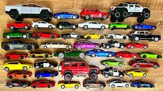 Box Full of Diecast Model Cars Collection: Camry 70, Nissan, Audi Q8, Porsche, Mercedes, BMW, Kia 22