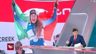 Discesa libera di Beaver Creek Sofia Goggia seconda Tg2