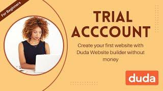 How to Create Duda Trial Acccount  Duda Website Builder Tutorial