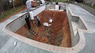 Pool Vermiculite Installation