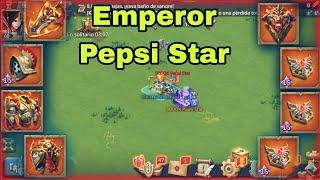 FULL EMPEROR (Pepsi Star) INCOMING FOR MY RALLY TRAP.. GUILD RPS Lords mobile