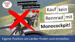 Rennradlenker - Komplettkurs für die richtige Position