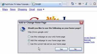 Set Homepages for Tabs in Internet Explorer 7