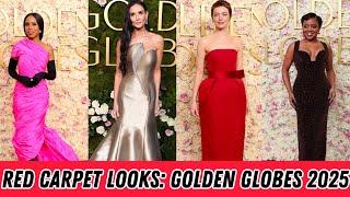 Golden Globes 2025 Red Carpet: See Every Outfit and Look #asdfashionstyle #zendaya #zoesaldana