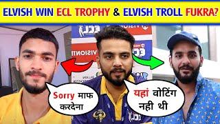 ELVISH YADAV Win ECL TROPHY । ECL MATCH । HARYANAVI VS LUKHNOW MATCH । ELVISH YADAV FUKRA INSAAN