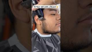 15 Yeard old with a beard  #barber #barberworld #beard #beardseason #celebritybarber