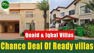 Chance Deal Of Ready villas In| Bahria Town karachi | Quaid & Iqbal Villas