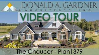 Ranch house plan with European style | The Chaucer