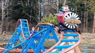 Dad Builds DIY Rollercoaster in Backyard