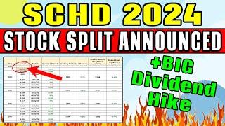 SCHD STOCK SPLIT ANNOUNCED! (Plus Massive Dividend Hike!)