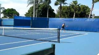 Juan Martin Del Potro Practicing At Delray Beach ITC 2011