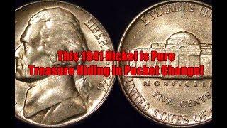 1941 Nickel Features Different Sized Mint Marks - One is Very Valuable & Highly Collectible!