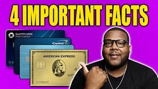 4 VERY IMPORTANT Credit Card FACTS You NEED To Know