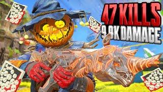 INSANE Bloodhound 47 KILLS and 9,900 Damage in TWO Games Apex Legends Gameplay Season 21