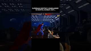 Superman Destroy Homelander In Mortal Kombat, But... #shorts #mk1