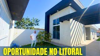 CASA novinha a venda na praia! Imóvel NOVO, casa térrea recém construída em Caraguatatuba! Conheça