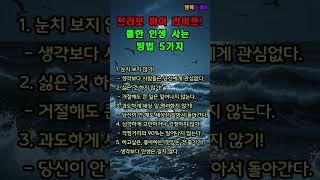 이보다 쿨한 것은 없다! 쿨한 인생 5가지 방법~