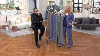 Isaac Mizrahi Live! Novelty Jacquard Wide Leg Trousers on QVC