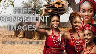 Generate 100% Consistent Character for African Folktales for FREE | The big Secret