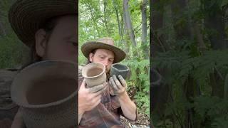Wild Clay Pottery #pottery #outdoors #nature #survivalskills  #primitiveskills