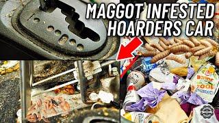 Car Detailing A Nasty Maggot Filled Hoarder's Car... Interior Restoration How To