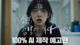 100% AI 제작 콘텐츠 | 소녀, 감빵에 가다 | AI 예고편