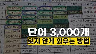 궁극의 암기법 설명 : "단어 3,000개를 알면 그 언어를 아는 것이다."