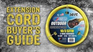 Extension Cord Type 101: A Buyer's Guide