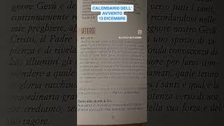 CALENDARIO DELL' AVVENTO- 13 DICEMBRE