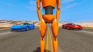 Cars vs. Unfinished Roads | Epic beamng drive Crashes