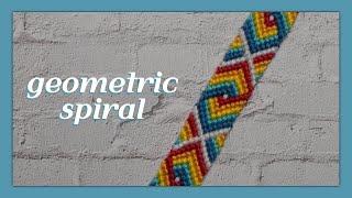 Geometric Spiral Friendship Bracelet Tutorial