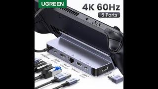 UGREEN 4K@60Hz 6 in 1 Docking Station for Steam Deck