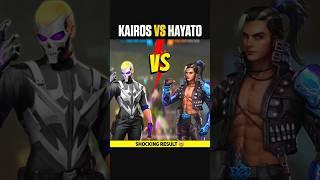 KAIROS VS HAYATO WHICH IS BEST CHARACTER ? || SHOCKING RESULT  #shorts #freefire