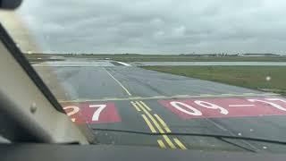 LFPB Depature #paris #lebourget #runway 25 with 19 kts #crosswind