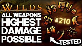 Monster Hunter Wilds - The HIGHEST Damage Attack Possible for ALL 14 Weapons - Best Build Guide!