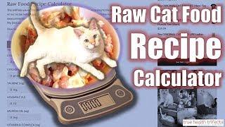 How to make Raw Cat Food using the Recipe Calculator! - Cat Lady Fitness