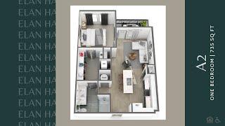 Elan Halcyon | A2 - 735 Sq. Ft