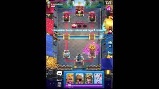 random card + rage + mirror= 3 crown???p2 #clashroyale #clash #royale #games #gaming #gamingvideos