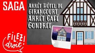 Saga arrêts Hôtel de Girancourt et Café Gondrée, droits sur l’image du bien