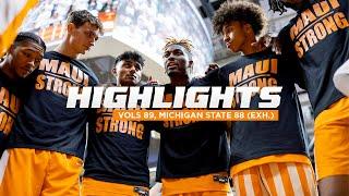 HIGHLIGHTS | Vols 89, Michigan State 88 (Exhibition) (Oct. 29, 2023)