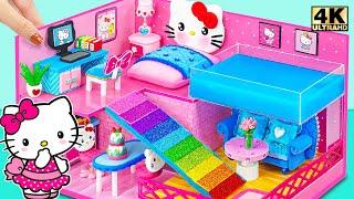 Make Hello Kitty House with Bedroom, Kitchen, Rainbow Slide, Infinity Pool ️ DIY Miniature House