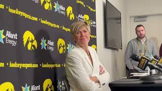 Hear from Iowa women's basketball coach Jan Jensen after the Hawkeyes upset USC