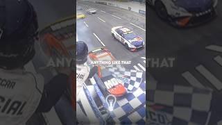 “Im not lifting my foot until I see God of a chequered flag”