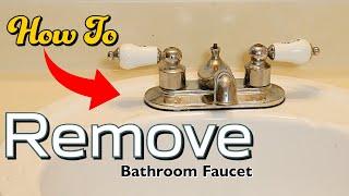 How To Remove Bathroom Faucet Easy Simple